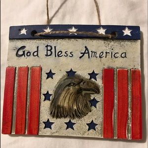Patriotic Ceramic Plaque. PME-B6